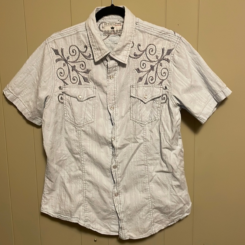 Pop Icon by Buckle Snap Button Western Shirt Sz XL
